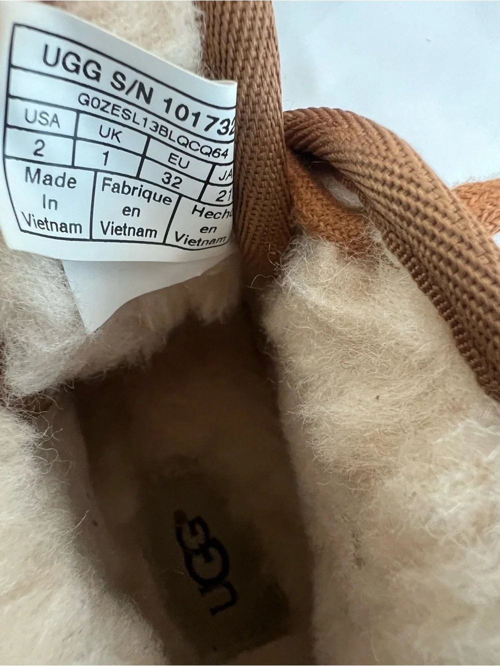 UGG Kids Chestnut Brown Suede Lace-Up Boots